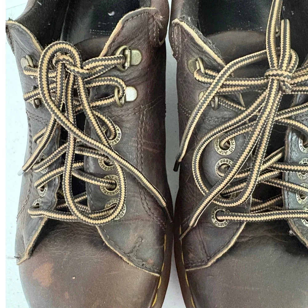 Dr. Martens 8312 Made in England Vintage Brown Leather Oxford Shoes Mens 9‎